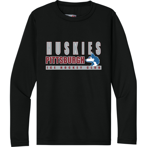 Pittsburgh Huskies Youth Cooling Performance Long Sleeve Tee