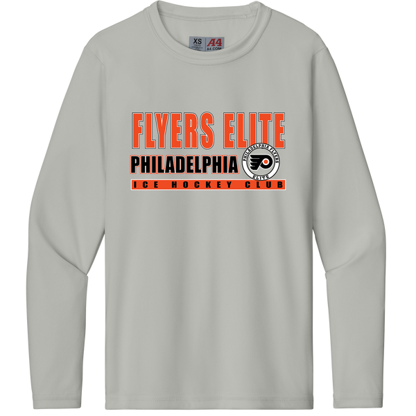 Philadelphia Flyers Elite Youth Cooling Performance Long Sleeve Tee