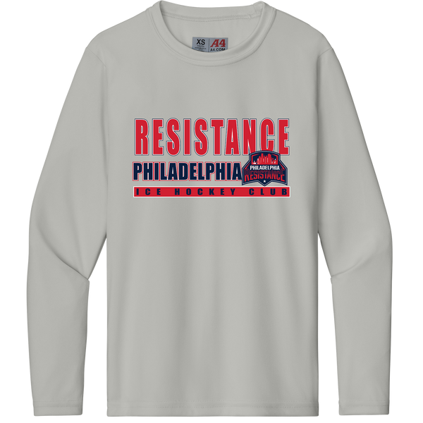 Philadelphia Resistance Youth Cooling Performance Long Sleeve Tee