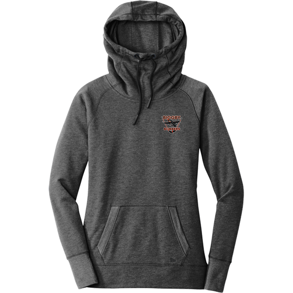 Biggby Bombers New Era Ladies Tri-Blend Fleece Pullover Hoodie
