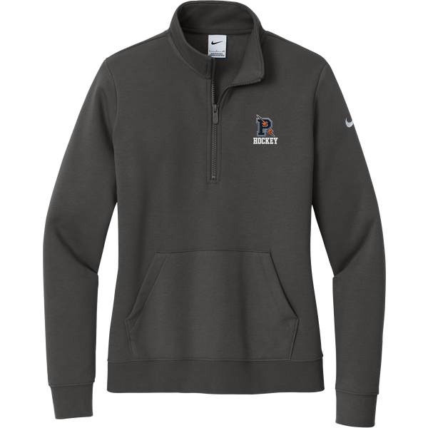 Powers Hockey Nike Women's Club Fleece Sleeve Swoosh 1/2-Zip