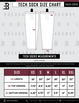 Atlanta Madhatters Travel Team Tech Socks